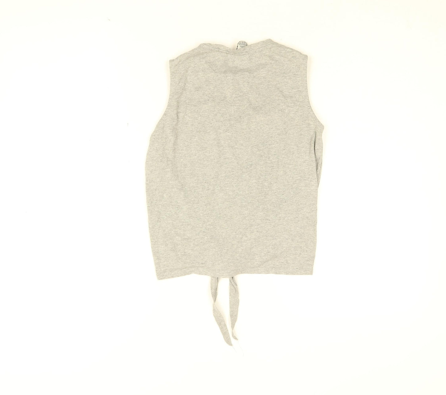 Womens UK Size 4 Disney Grey Cropped T-Shirt