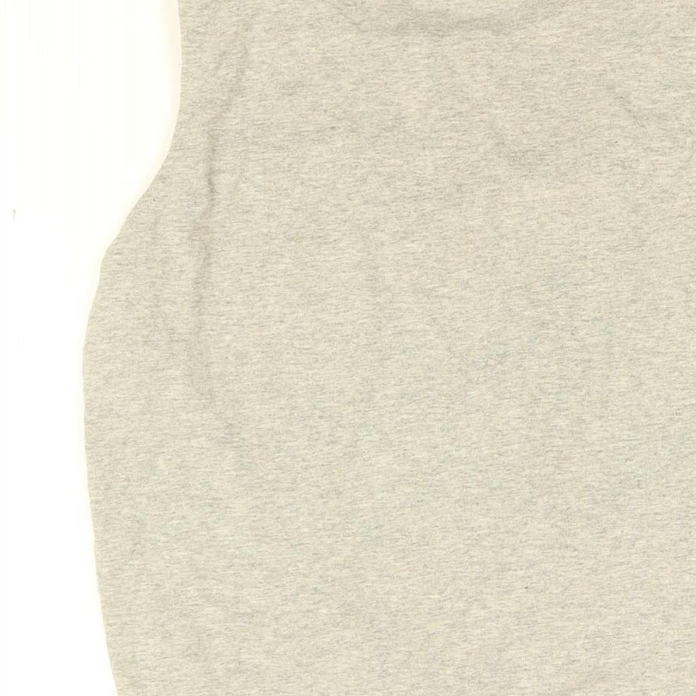 Womens UK Size 4 Disney Grey Cropped T-Shirt