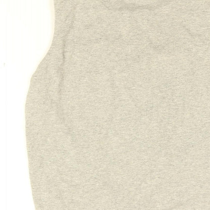 Womens UK Size 4 Disney Grey Cropped T-Shirt
