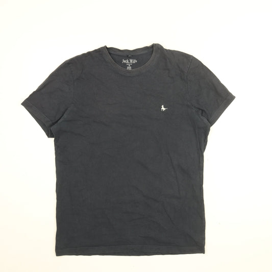 Jack Wills Mens Blue Cotton T-Shirt Size M Round Neck