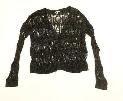 Womens UK Size 14 Brave Soul Black Cardigan Jumper