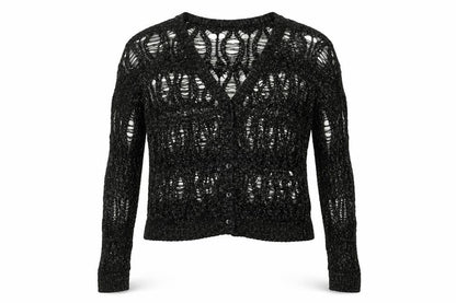 Womens UK Size 14 Brave Soul Black Cardigan Jumper