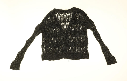 Womens UK Size 14 Brave Soul Black Cardigan Jumper