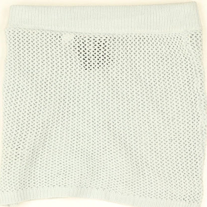 COLLUSION Womens Blue Acrylic Mini Skirt Size 8