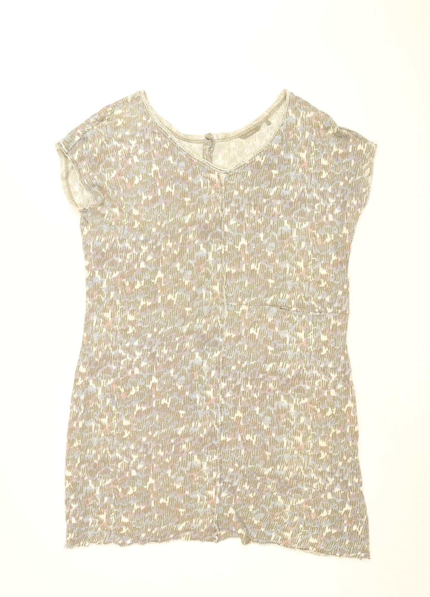 Womens UK Size L Sandwich Grey Basic T-Shirt
