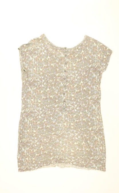 Womens UK Size L Sandwich Grey Basic T-Shirt