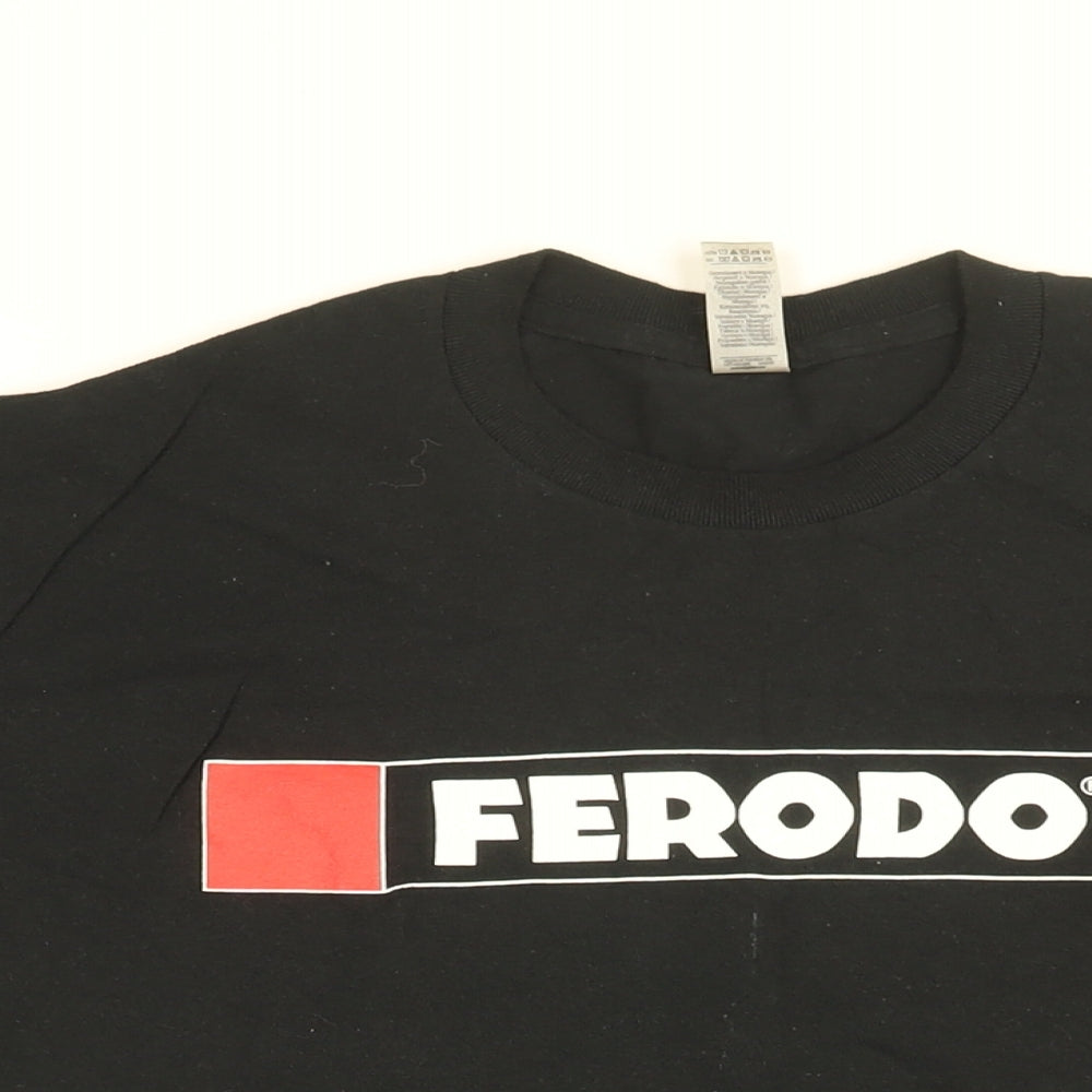 Mens UK Size M Gildan Black  T-Shirt