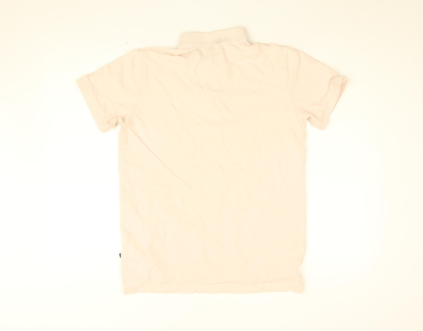 Gap Mens Pink Cotton Polo Size S Collared Button