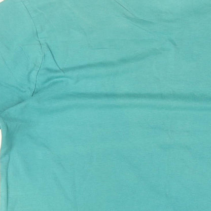 Slazenger Mens Blue Cotton T-Shirt Size S Round Neck