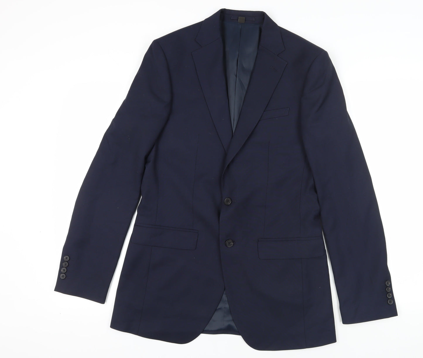Mens UK Size 38 Marks and Spencer Regular Blue Suit Jacket