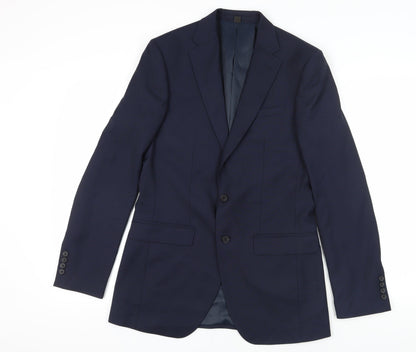 Mens UK Size 38 Marks and Spencer Regular Blue Suit Jacket