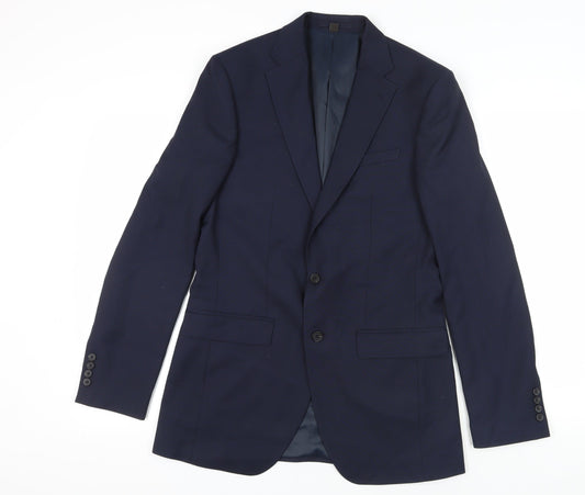 Mens UK Size 38 Marks and Spencer Regular Blue Suit Jacket
