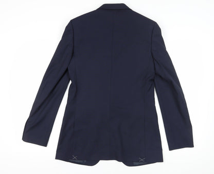 Mens UK Size 38 Marks and Spencer Regular Blue Suit Jacket