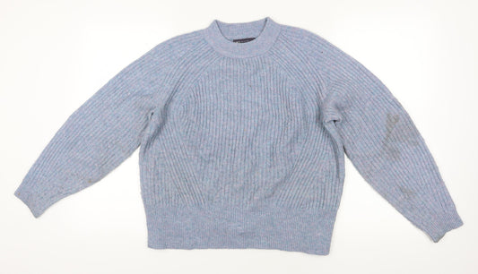 Womens UK Size M Marks and Spencer Blue Pullover Jumper