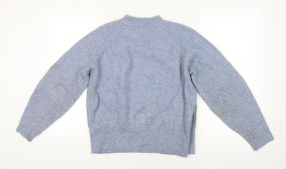 Womens UK Size M Marks and Spencer Blue Pullover Jumper