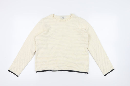 Womens UK Size S Marks and Spencer Ivory Pullover Jumper