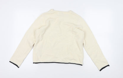 Womens UK Size S Marks and Spencer Ivory Pullover Jumper