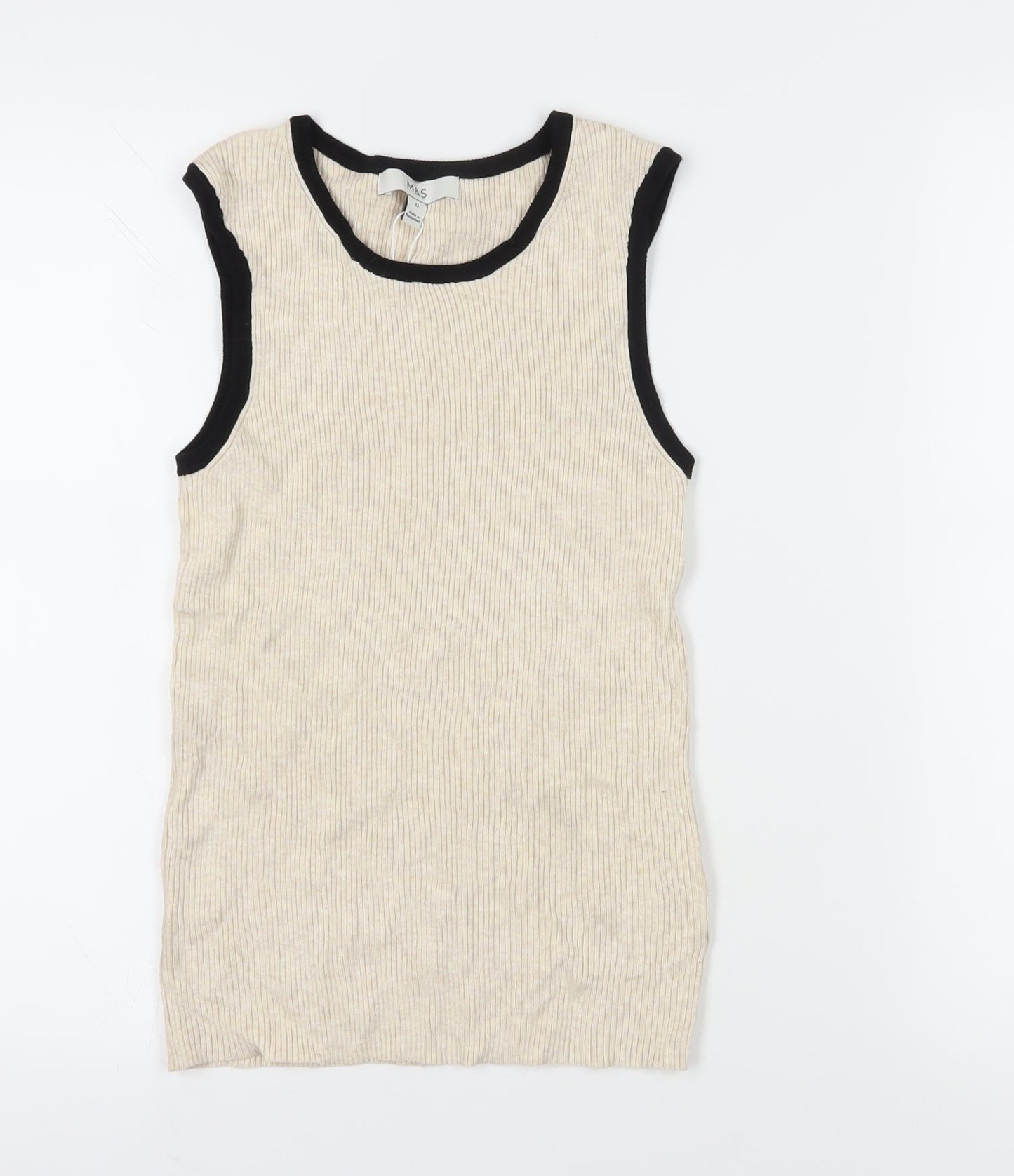 Womens UK Size 12 Marks and Spencer Beige  Tank
