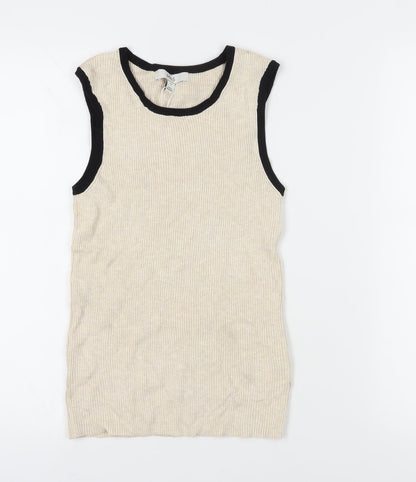 Womens UK Size 12 Marks and Spencer Beige  Tank