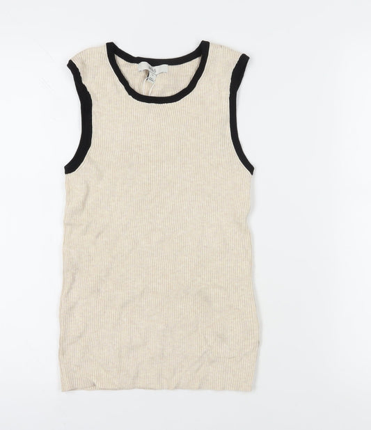 Womens UK Size 12 Marks and Spencer Beige  Tank