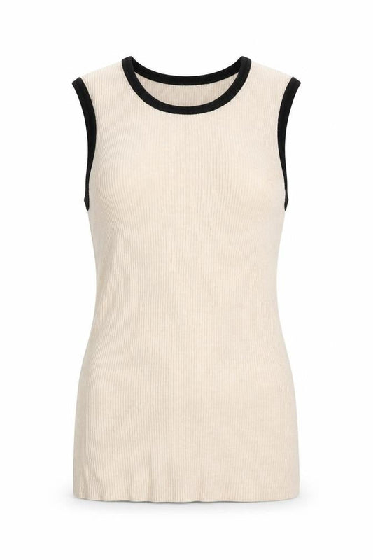 Front view of Marks & Spencer Beige Sleeveless Tank, size 12