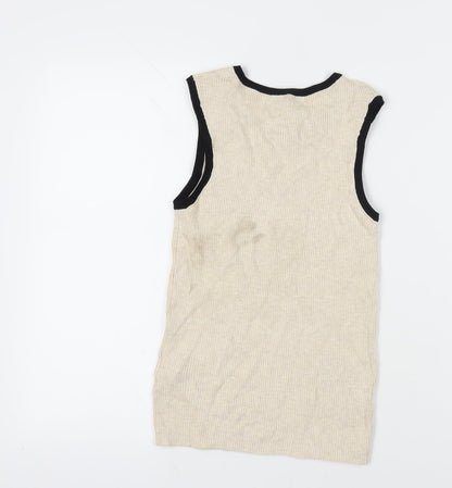 Womens UK Size 12 Marks and Spencer Beige  Tank