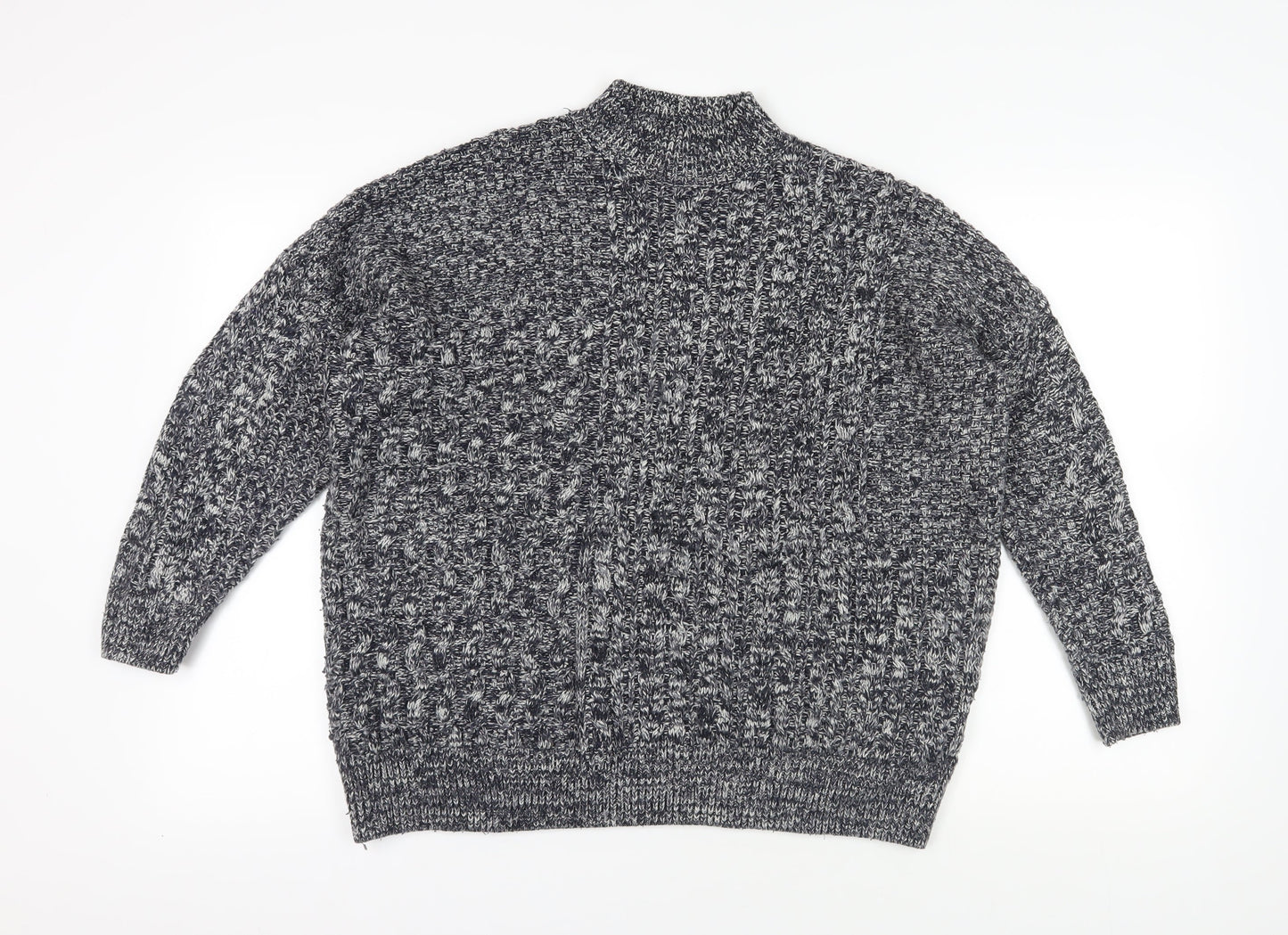 Womens UK Size 14 Topshop Grey Pullover Jumper