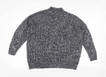 Womens UK Size 14 Topshop Grey Pullover Jumper