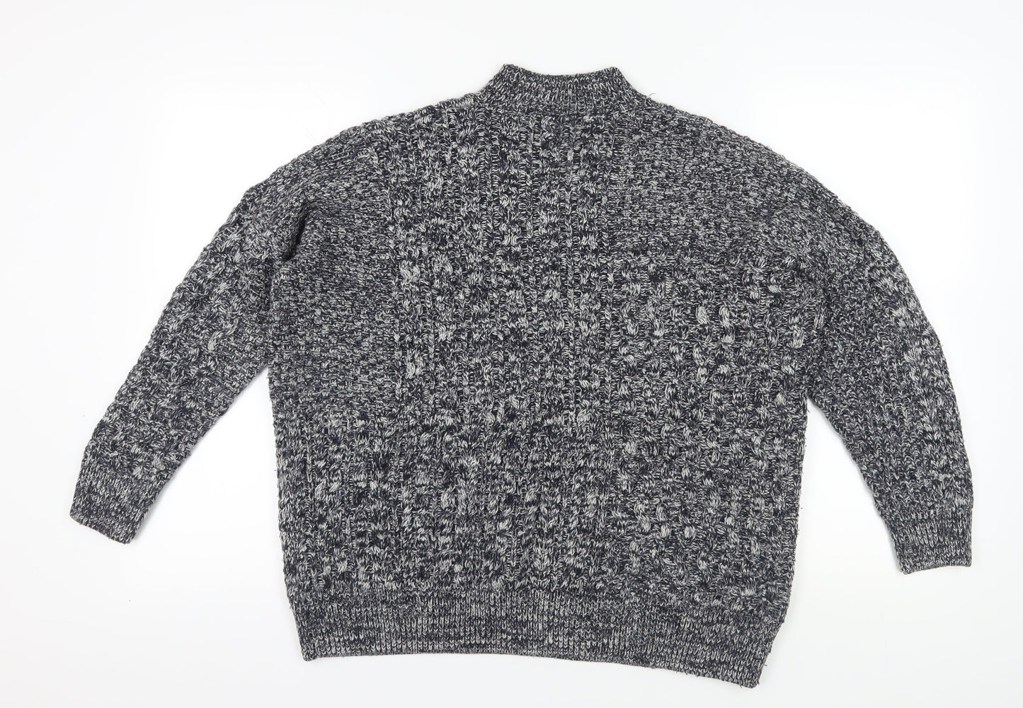 Womens UK Size 14 Topshop Grey Pullover Jumper