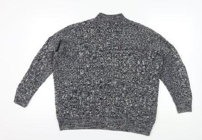 Womens UK Size 14 Topshop Grey Pullover Jumper