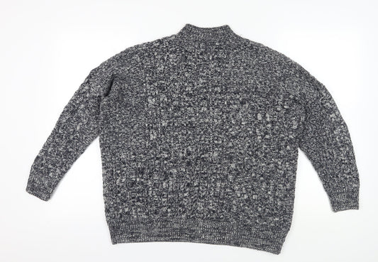 Womens UK Size 14 Topshop Grey Pullover Jumper