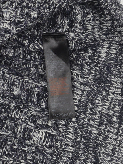Womens UK Size 14 Topshop Grey Pullover Jumper