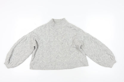 Womens UK Size 4 ASOS Grey Pullover Jumper