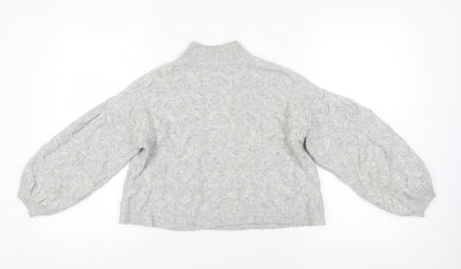 Womens UK Size 4 ASOS Grey Pullover Jumper
