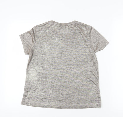 Womens UK Size S H&M Grey Basic T-Shirt