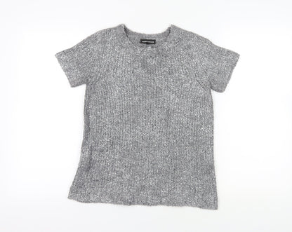 Womens UK Size 10 Warehouse Grey Pullover Jumper