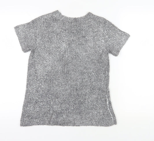 Womens UK Size 10 Warehouse Grey Pullover Jumper