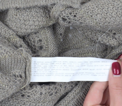Womens UK Size 12 Mango Beige Pullover Jumper