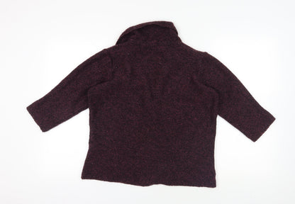Womens UK Size L Marks and Spencer Purple Cardigan Jumper