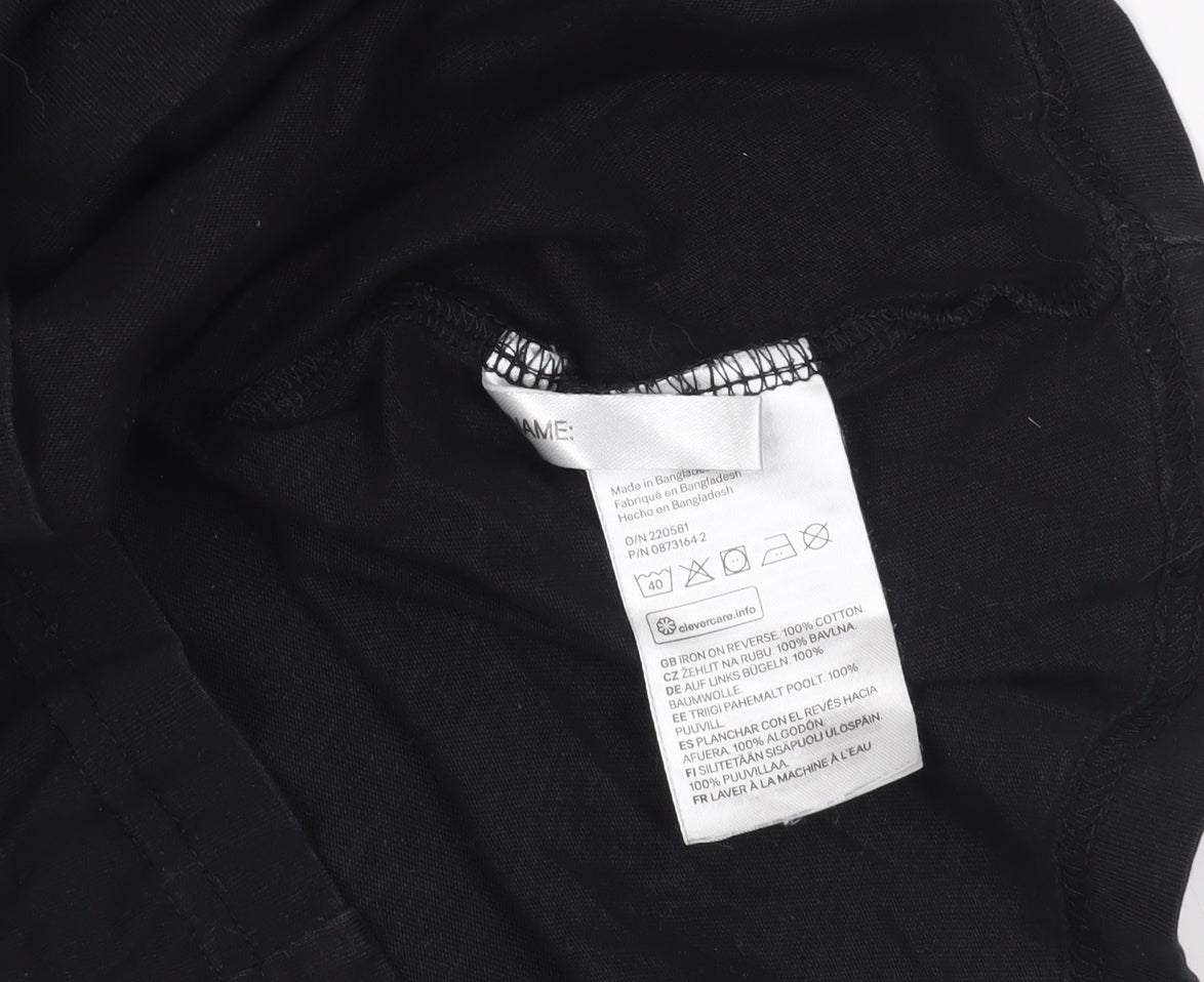 H&M Black PlayStation Graphic Boys T-Shirt Size 14