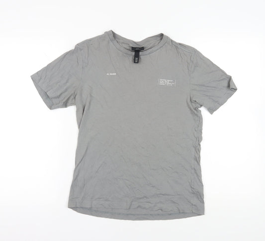 Mens UK Size XS H&M Grey  T-Shirt