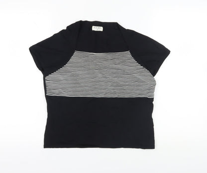 Womens UK Size 18 Kaliko Black Basic Blouse
