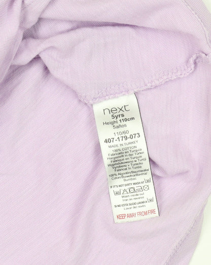 Next Purple Sleeveless Girls T-Shirt, Size 5 Years