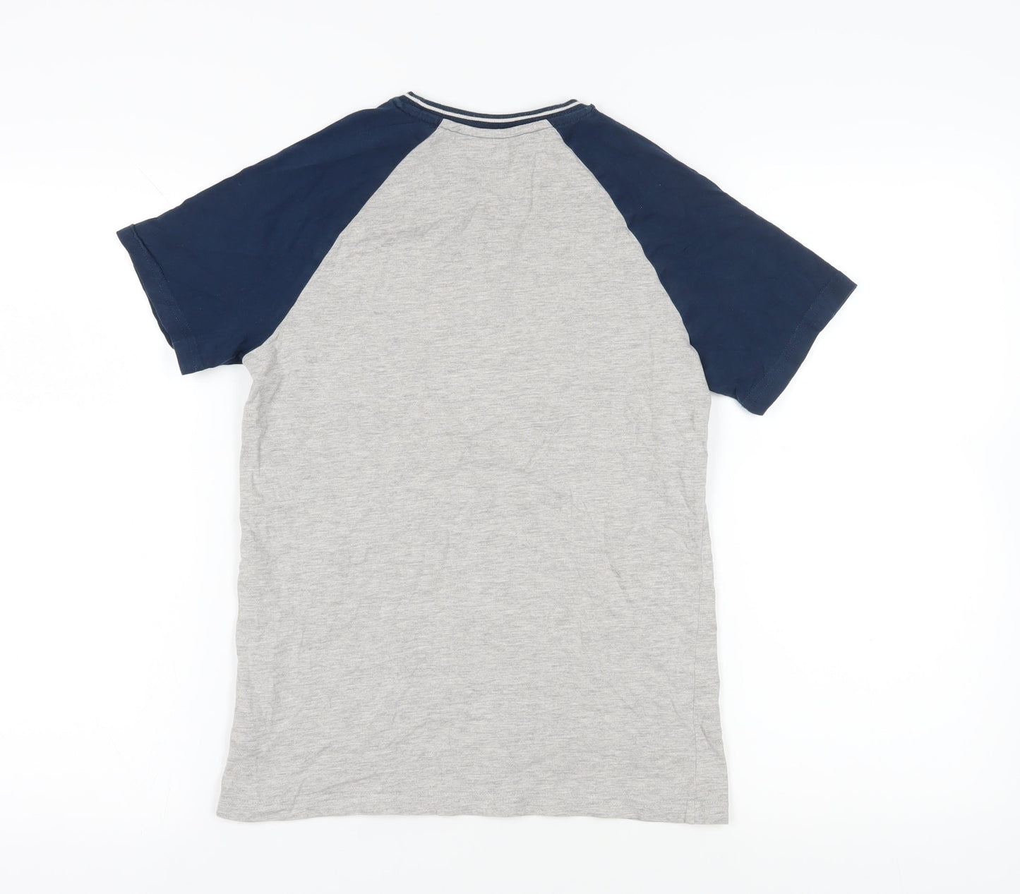 Next Boys Grey T-Shirt, Size 12 Years - Short Sleeve Crew Neck