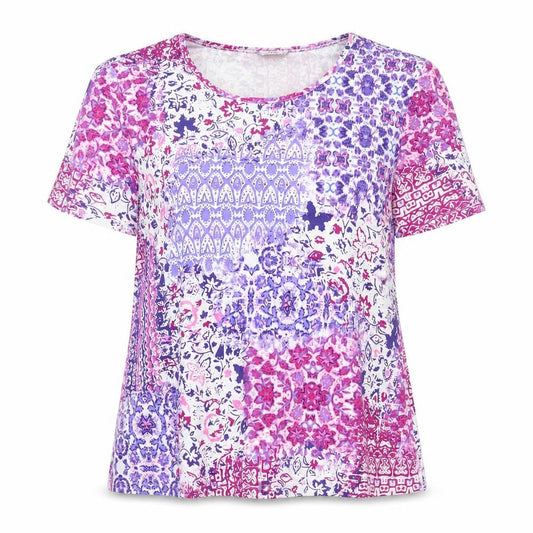 Womens UK Size L Damart Multicoloured Basic T-Shirt