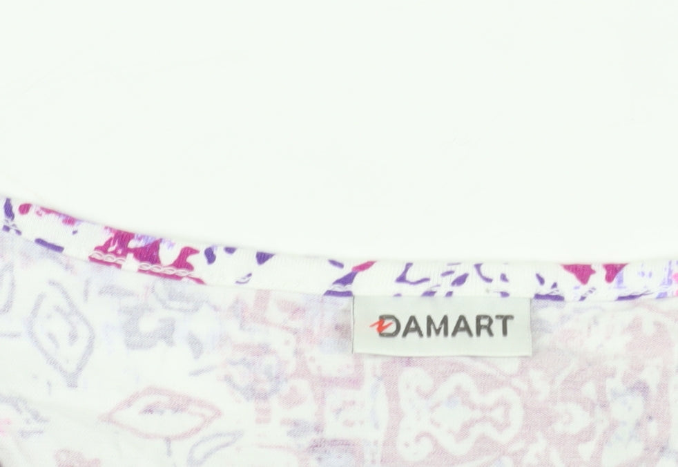Damart Multicoloured Floral T-Shirt - L