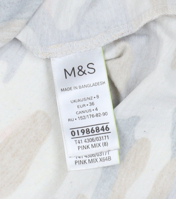Womens UK Size 8 Marks and Spencer Multicoloured Camisole Tank