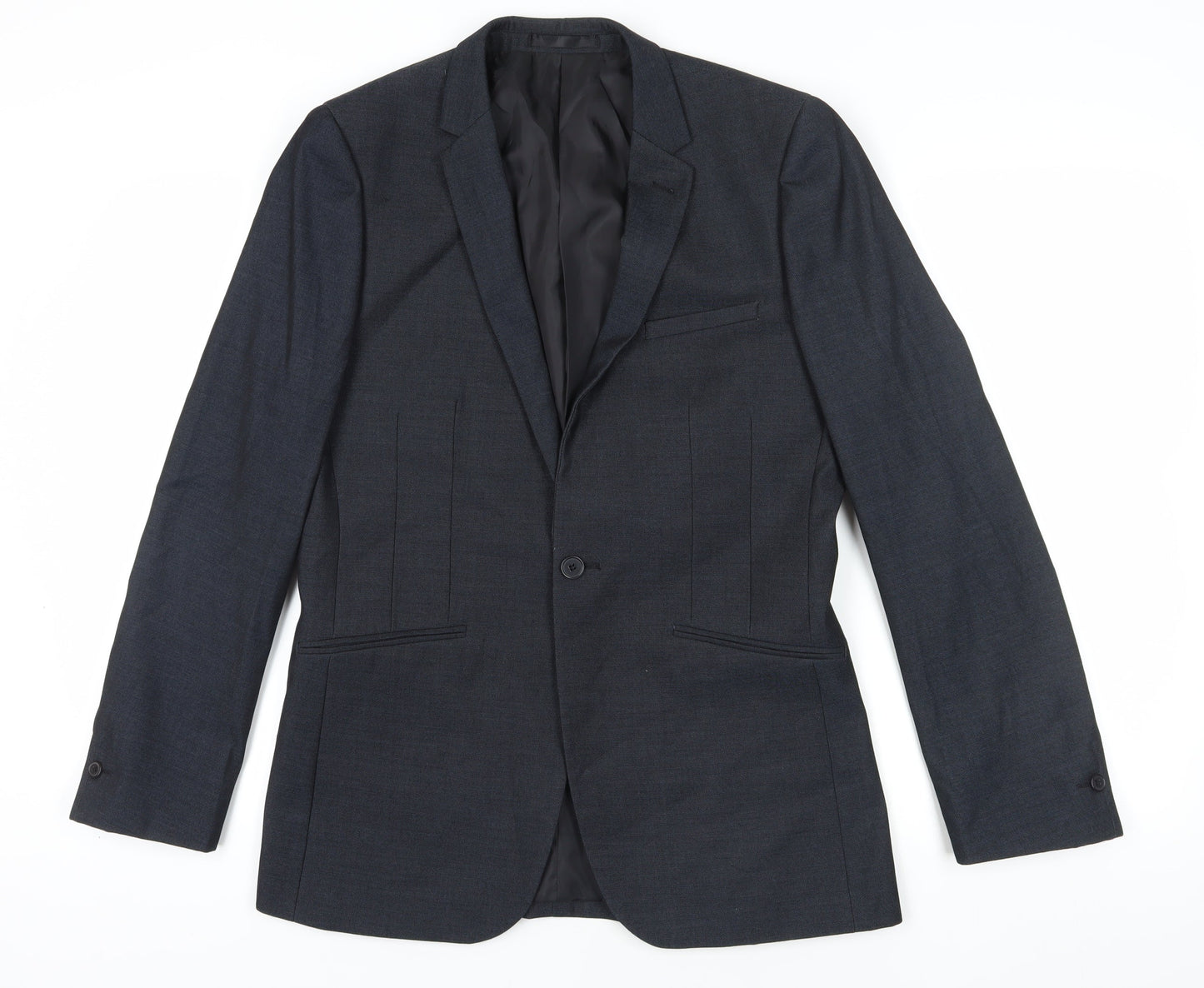 Mens UK Size 38 ONESIX5IVE Regular Black Suit Jacket