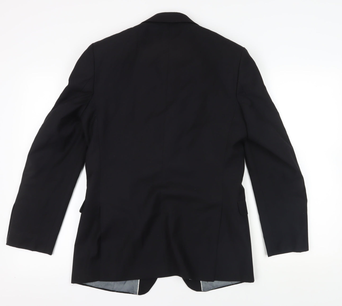 Mens UK Size 38 Red Herring Regular Black Suit Jacket