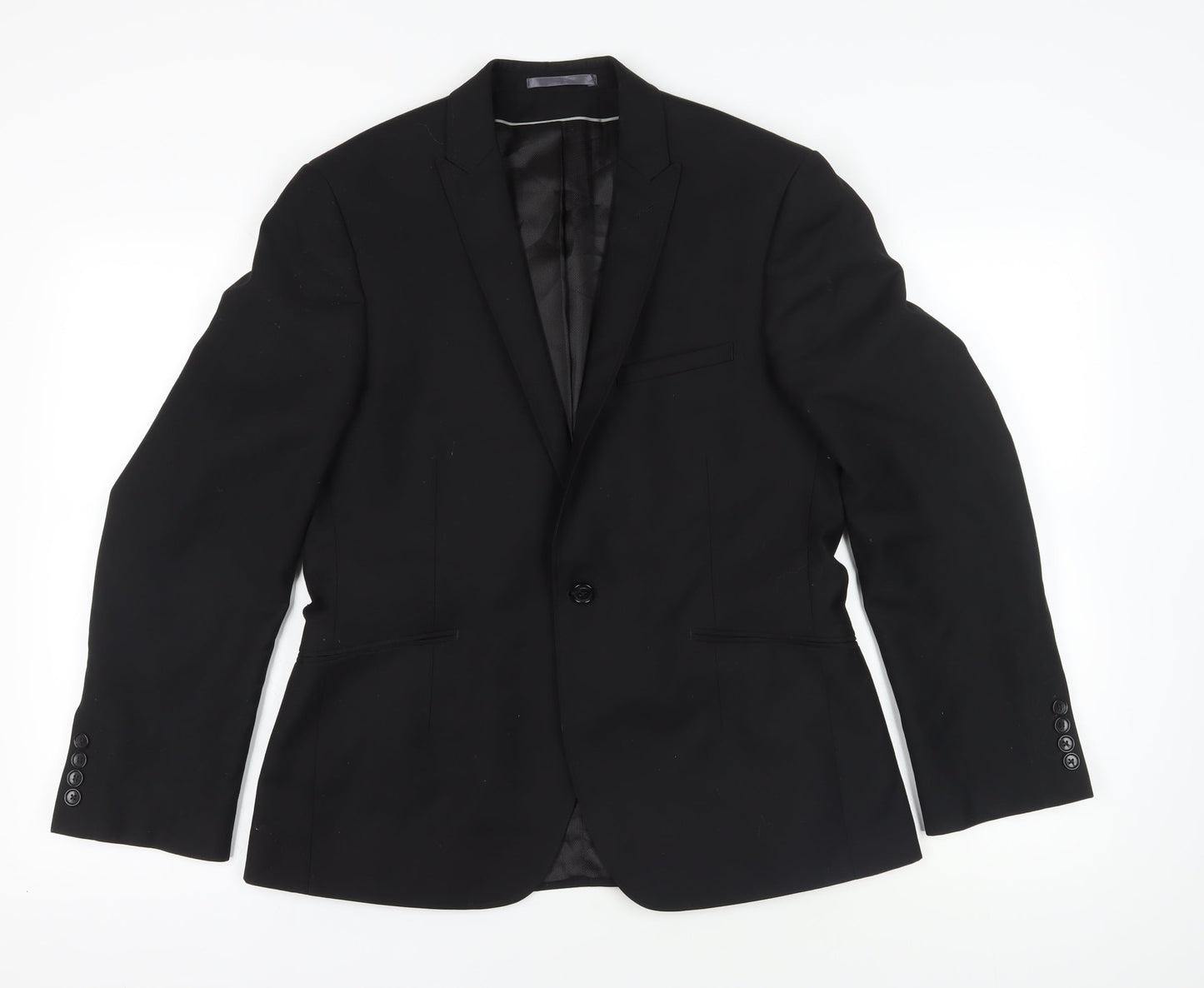 Mens UK Size 40 Burton Regular Black Suit Jacket